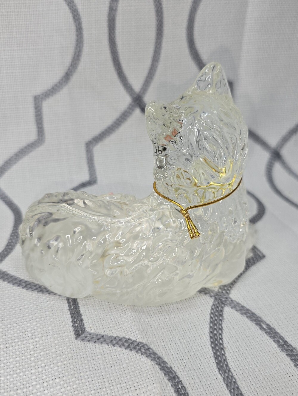 Bradford Exchange Smitten Kitten Cat  Crystal Figurine Sophisticats Read Below - Picture 4 of 7